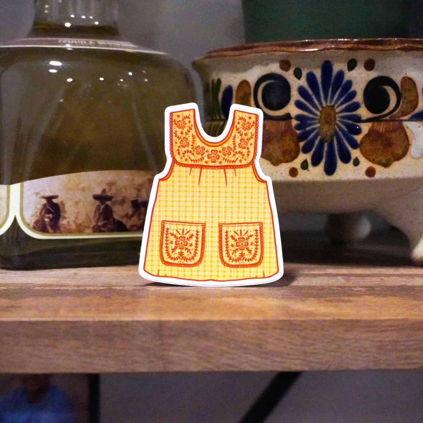 Abuelas Yellow Mandil Vinyl Sticker