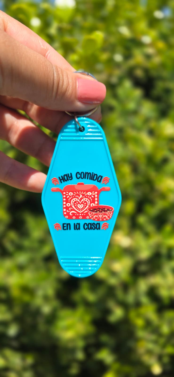 Hay comida en la casa Keychain