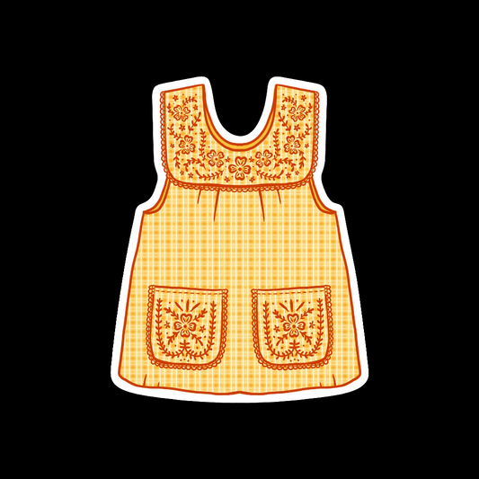 Abuelas Yellow Mandil Vinyl Sticker