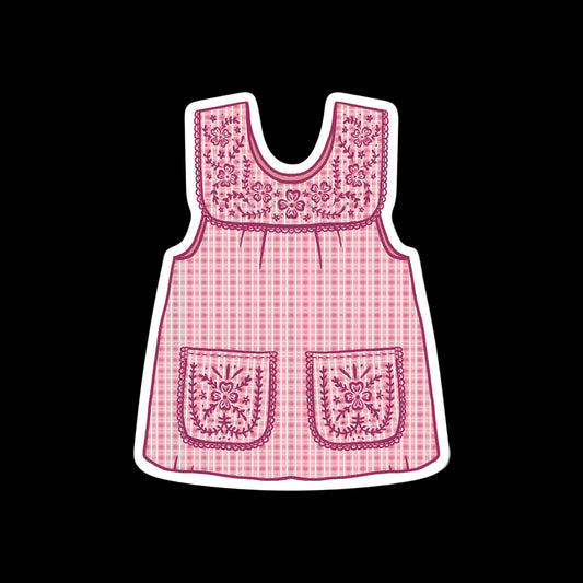 Abuelas Pink Mandil Vinyl Sticker