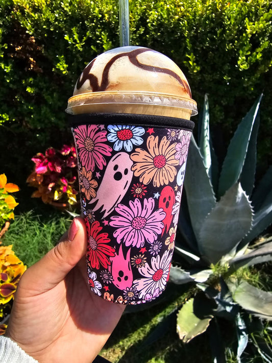 Pink Ghost Cup Sleeve