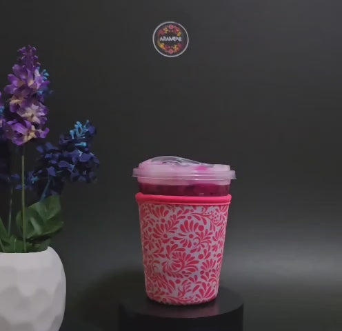 Pink Talavera Cup Sleeve